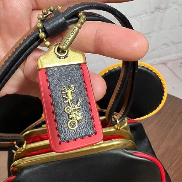 COACH Disney Mickey Mouse X Keith Haring Kisslock Bag Limited Edition Giftable! - Picture 13 of 14